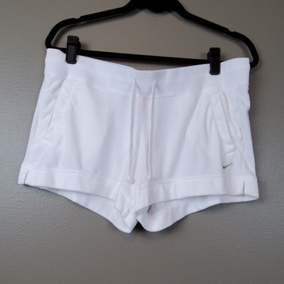 Nike Pants - Nike White Terry Sorts Size L